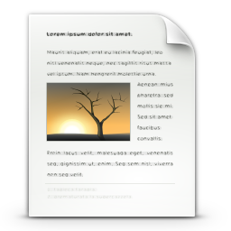 Buchseite mit Bild von einem Baum